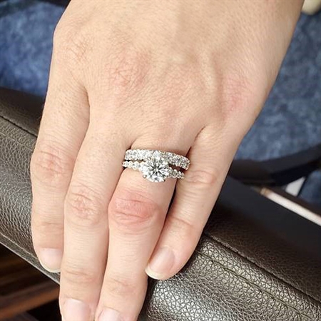 The ring is gorgeous and has scintillation like no other ring I